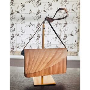 Vintage Genuine Eel Skin Envelope Shoulder Bag Made in Korea